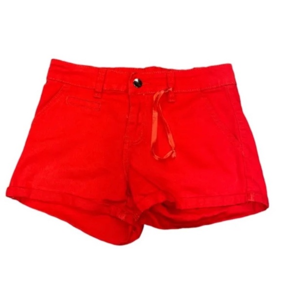 L.A. Denim Studio by Rosee Casual Red Shorts Juniors Women Size 3 - Picture 1 of 10